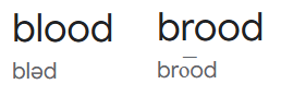blood-brood-発音の違い