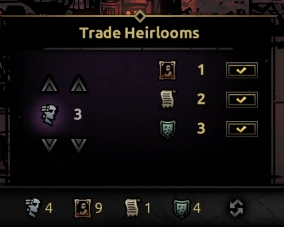 heirlooms on Darkest Dungeon