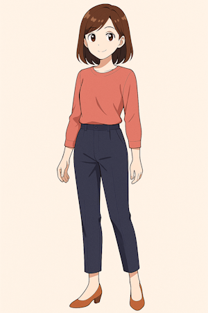 ズボン姿の女性