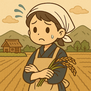 不安を感じる農村部の女性