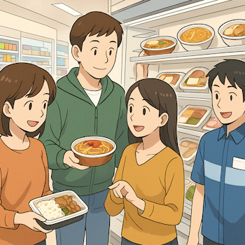 現代のコンビニ弁当イメージ