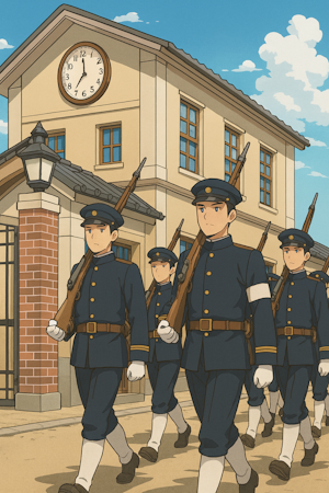 軍隊の行進