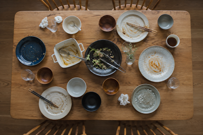 食後の食卓